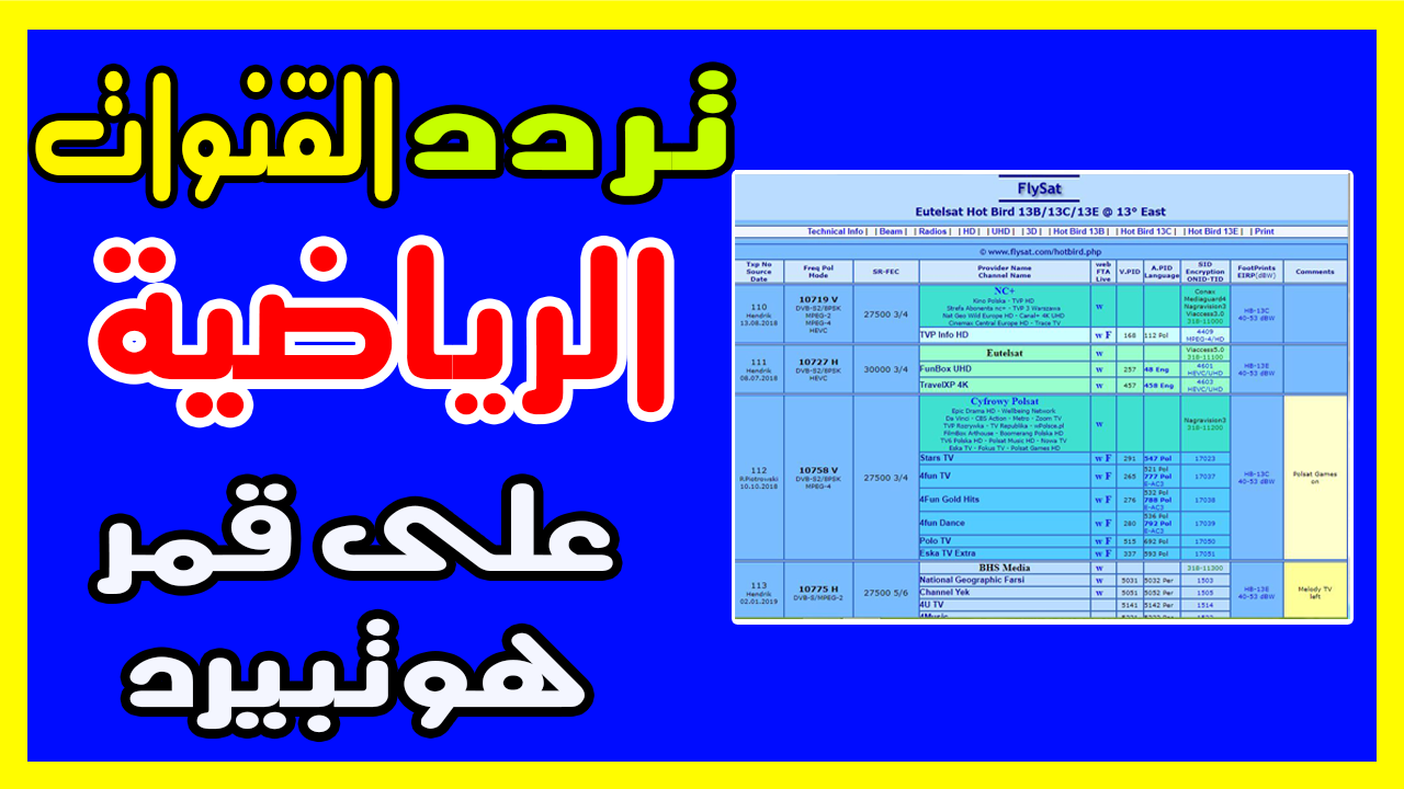 تردد قنوات بين سبورت على هوت بيرد - مجموعه قنوات مشكله 1804 1